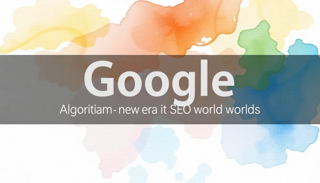 GOOGLE ALGORITMUS VÁLTOZÁS: ÚJ KORSZAK A SEO VILÁGÁBAN